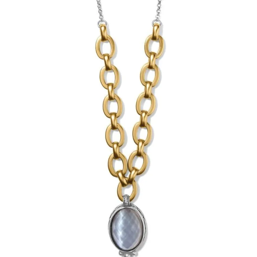 Brighton Golden Moon Short Necklace Gold-Gray New