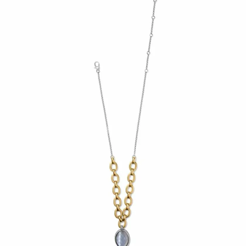 Brighton Golden Moon Short Necklace Gold-Gray New