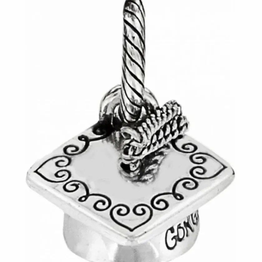 Brighton Graduation Cap Charm Silver Sale