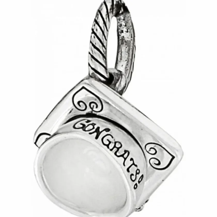 Brighton Graduation Cap Charm Silver Sale