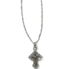 Brighton Greek Petite Cross Necklace Silver-Gold Online