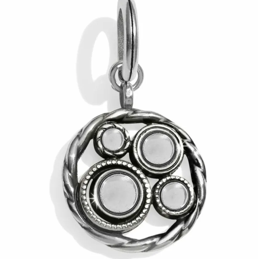 Brighton Halo Charm Silver-Tanzanite Clearance