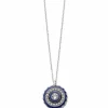 Brighton Halo Eclipse Petite Necklace Silver-Blue Best
