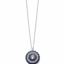 Brighton Halo Eclipse Petite Necklace Silver-Blue Best