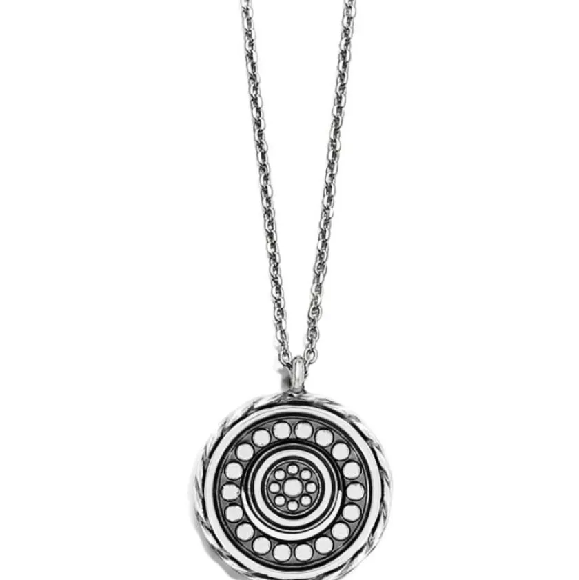 Brighton Halo Eclipse Petite Necklace Silver-Blue Best