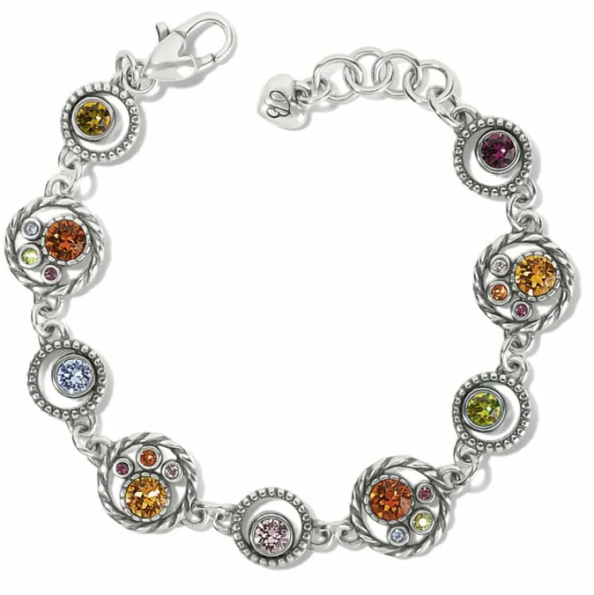 Brighton Halo Gems Bracelet Silver-Multi Clearance