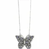 Brighton Halo Gems Monarch Butterfly Necklace Silver-Tanzanite Online