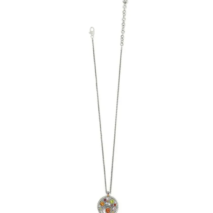 Brighton Halo Gems Necklace Silver-Multi Sale