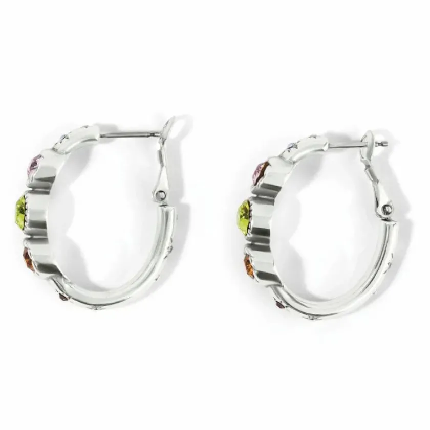 Brighton Halo Gems Trio Hoop Earrings Silver-Multi Best