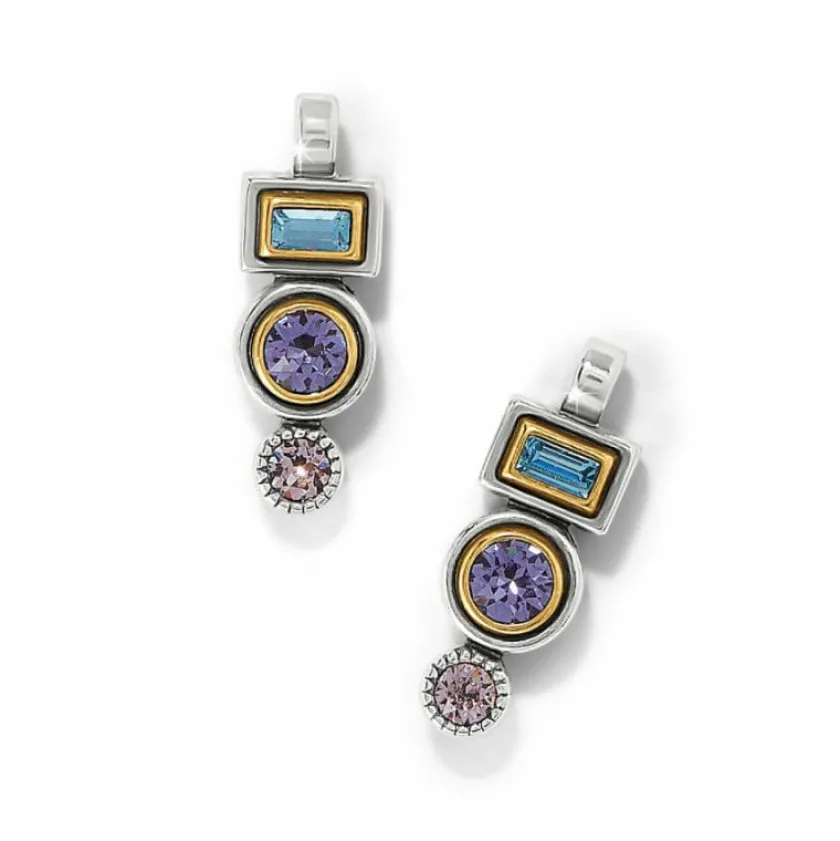 Brighton Halo Gleam Drop Post Earrings Silver-Multi Sale