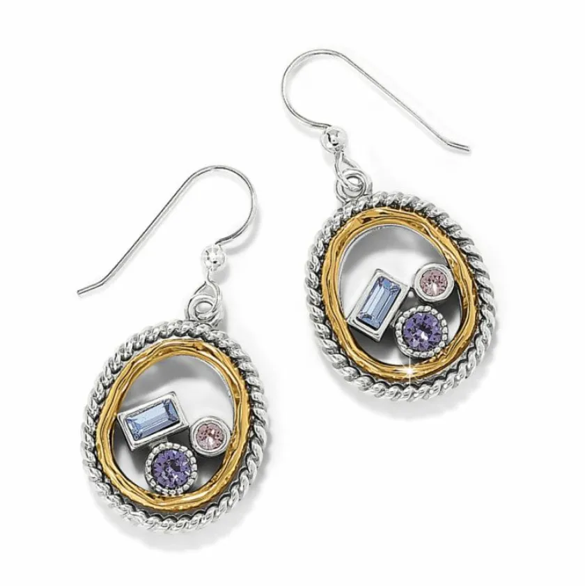 Brighton Halo Gleam French Wire Earrings Silver-Multi Fashion