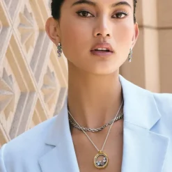 Brighton Halo Gleam Necklace Silver-Multi Best