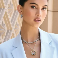 Brighton Halo Gleam Necklace Silver-Multi Best