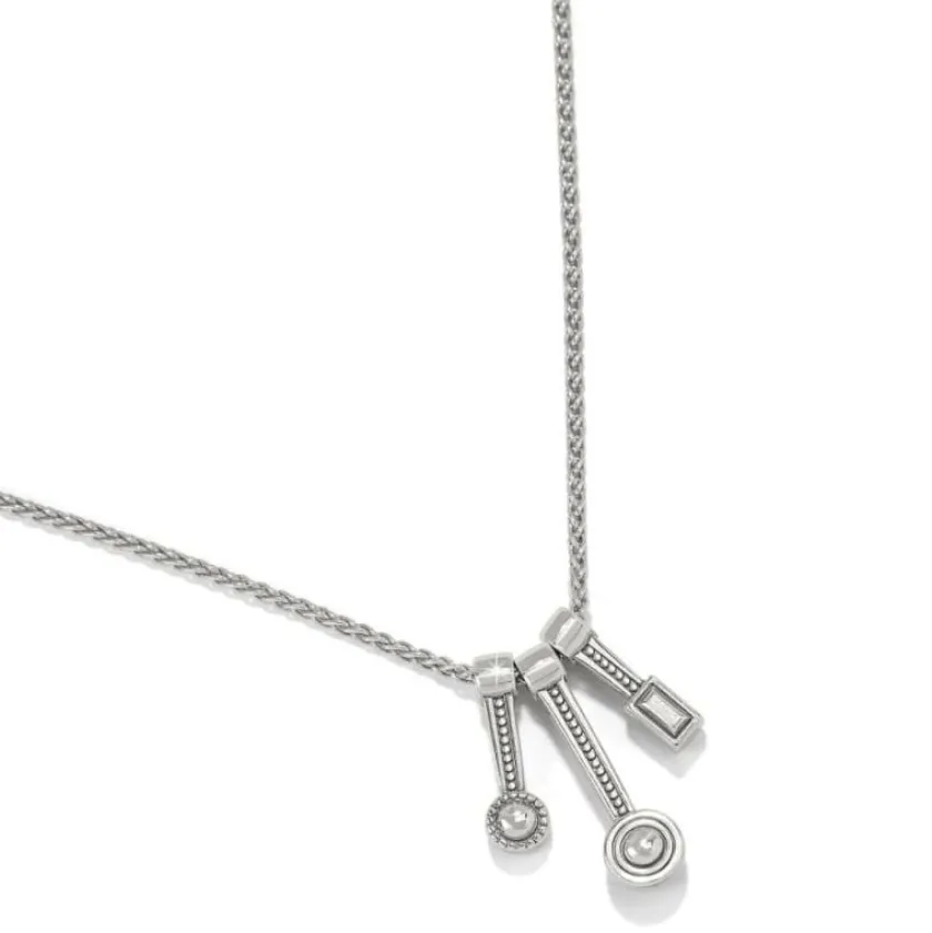 Brighton Halo Gleam Trio Necklace Silver-Multi Online