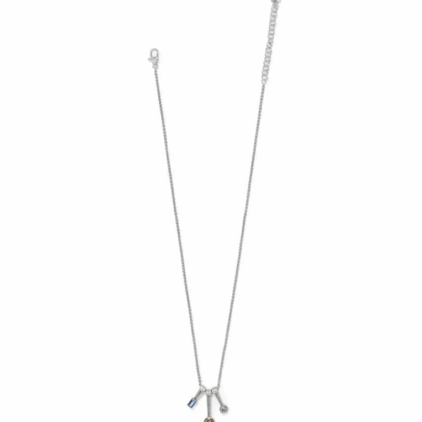 Brighton Halo Gleam Trio Necklace Silver-Multi Online