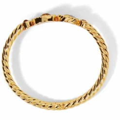 Brighton Halo Glow Hinged Bangle Gold Hot
