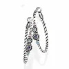 Brighton Halo Hoop Earrings Silver-Tanzanite Online