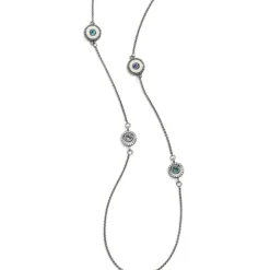 Brighton Halo Light Long Necklace Silver-White Online