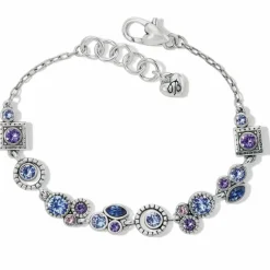 Brighton Halo Radiance Bracelet Silver-Tanzanite Clearance