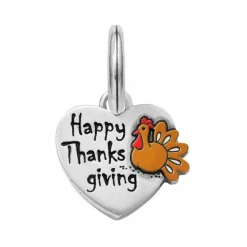 Brighton Happy Thanksgiving Charm Set Silver-Orange Outlet