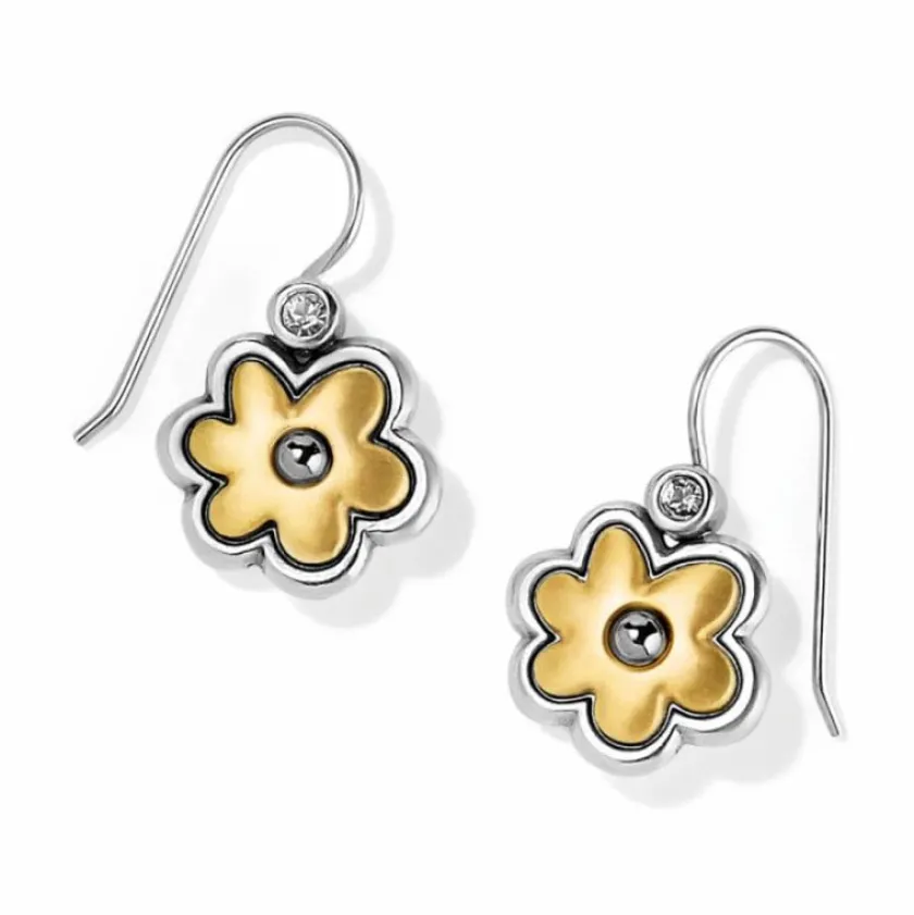 Brighton Harmony Flower French Wire Earrings Silver-Gold Discount