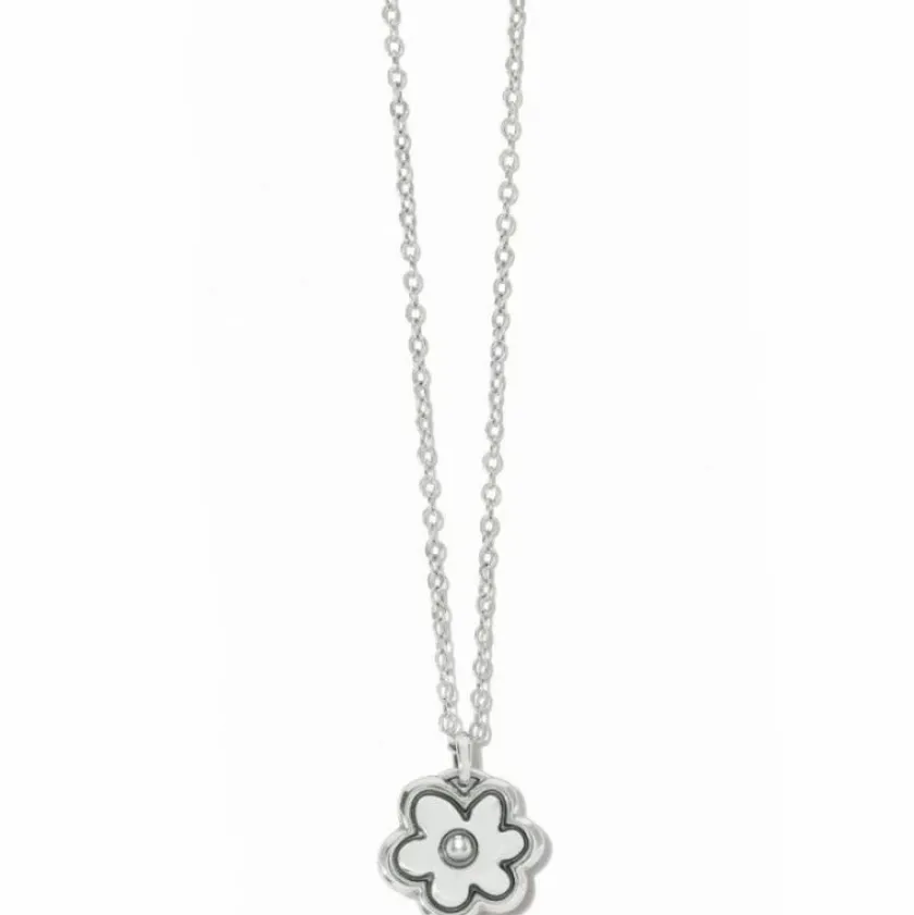 Brighton Harmony Flower Petite Necklace Silver-Gold Outlet