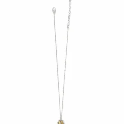Brighton Harmony Flower Petite Necklace Silver-Gold Outlet