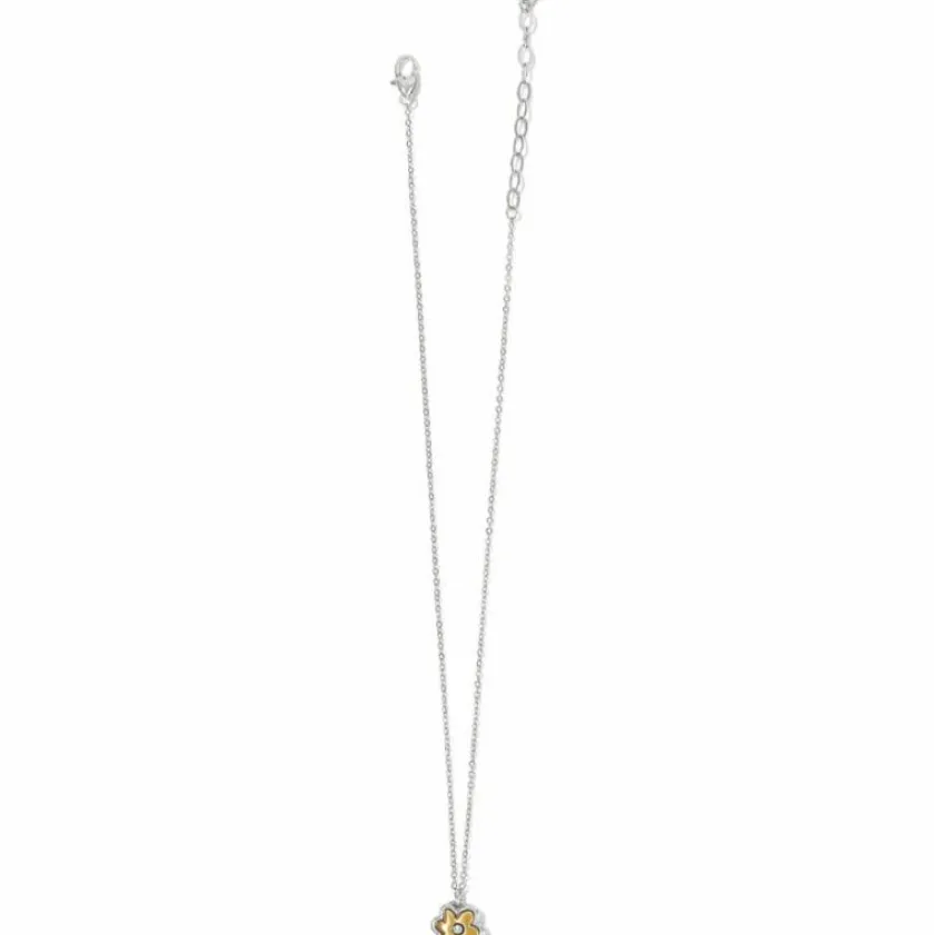 Brighton Harmony Flower Petite Necklace Silver-Gold Outlet