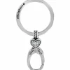 Brighton Heart Charm Key Fob Silver Outlet