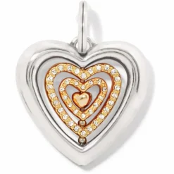 Brighton Heartbeat Amulet Silver-Gold Outlet