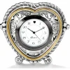Brighton Heartbeat In Time Clock Silver-Brass Clearance