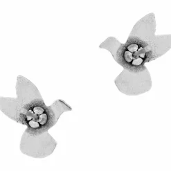 Brighton Hummingbird Mini Post Earrings Silver Sale