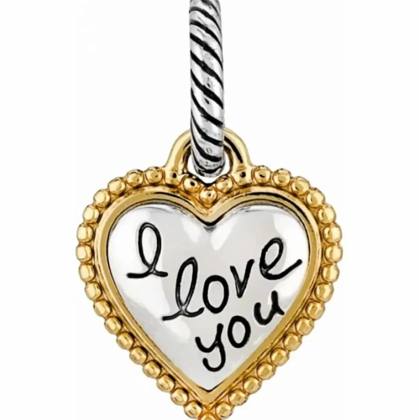 Brighton I Love You Charm Silver-Gold New