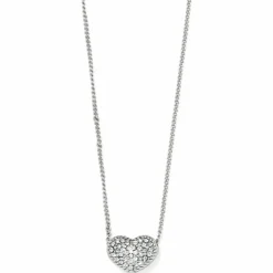 Brighton Illumina Celeste Heart Petite Necklace Silver Hot