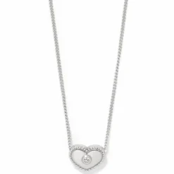 Brighton Illumina Celeste Heart Petite Necklace Silver Hot