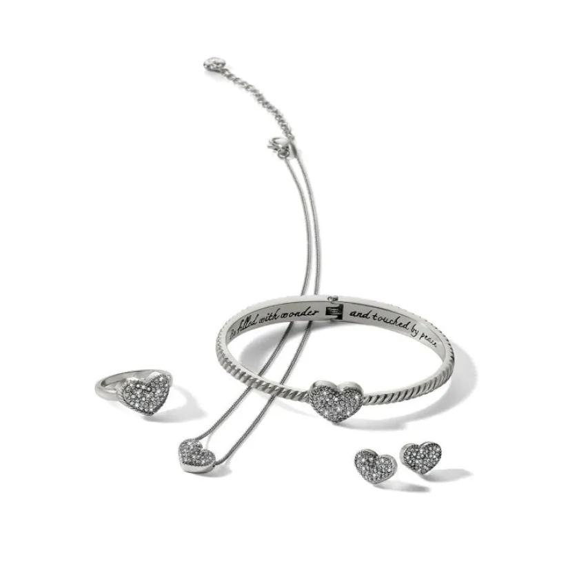 Brighton Illumina Celeste Heart Petite Necklace Silver Hot