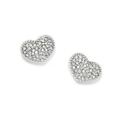 Brighton Illumina Celeste Heart Post Earrings Silver Online