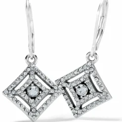 Brighton Illumina Diamond Leverback Earrings Silver Hot
