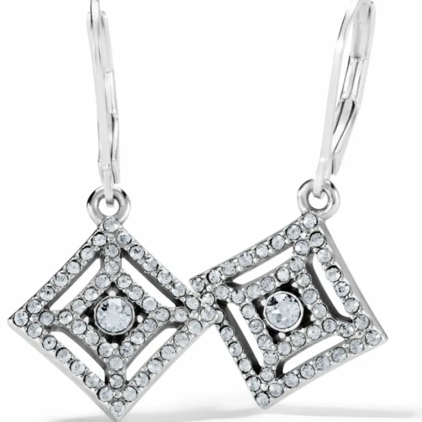 Brighton Illumina Diamond Leverback Earrings Silver Hot