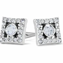 Brighton Illumina Diamond Post Earrings Silver Discount