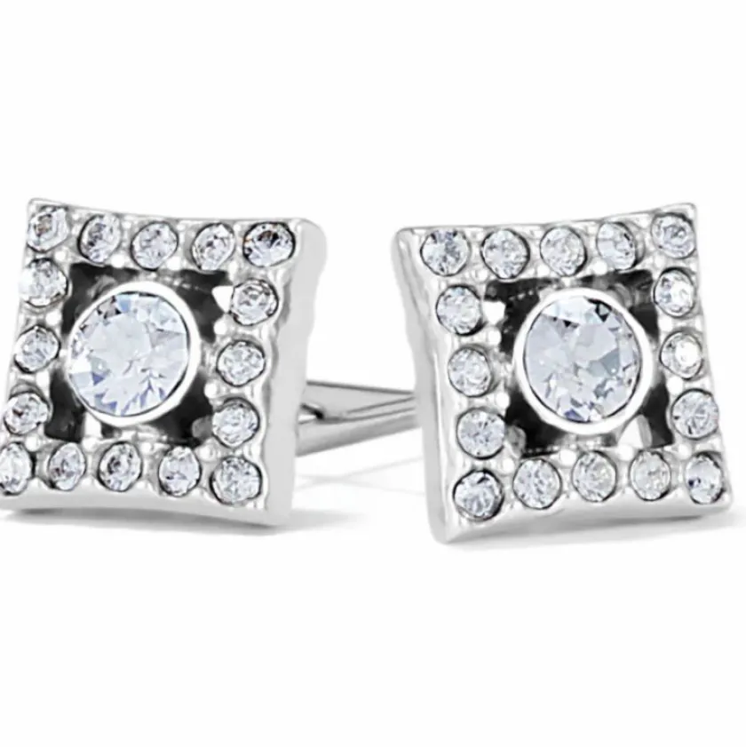 Brighton Illumina Diamond Post Earrings Silver Discount
