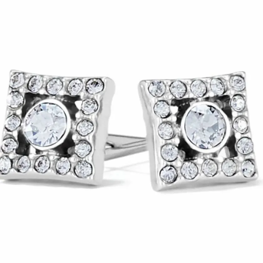 Brighton Illumina Diamond Post Earrings Silver Discount