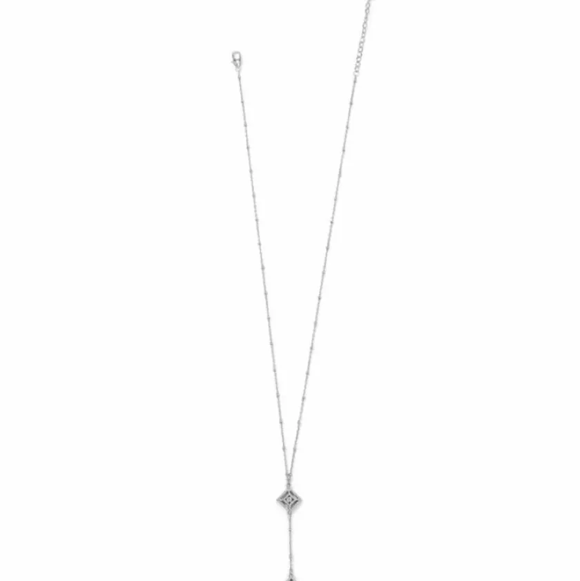 Brighton Illumina Diamond Y Necklace Silver Hot
