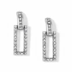 Brighton Illumina Light Linx Post Drop Earrings Silver New