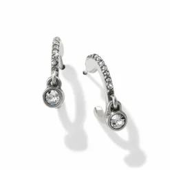 Brighton Illumina Lights Allure Hoop Earrings Silver New