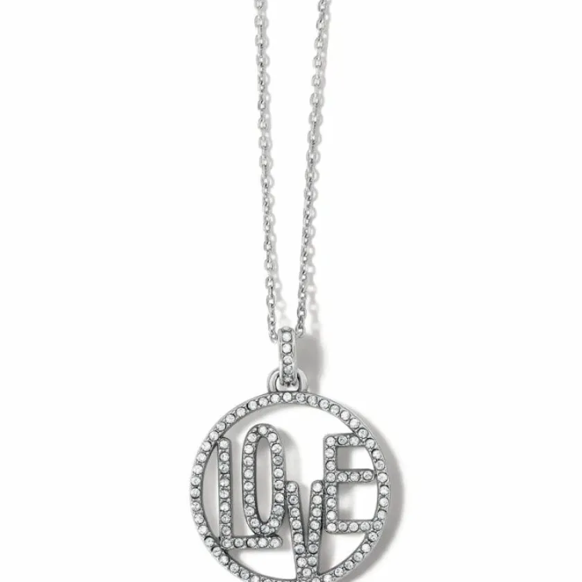 Brighton Illumina Love Necklace Silver Clearance