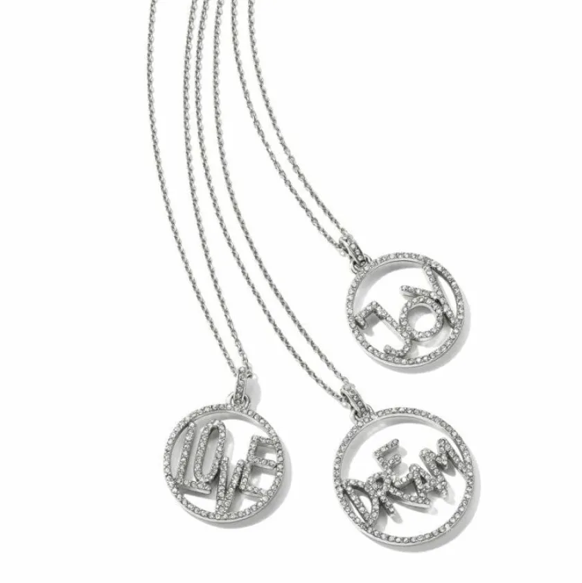 Brighton Illumina Love Necklace Silver Clearance