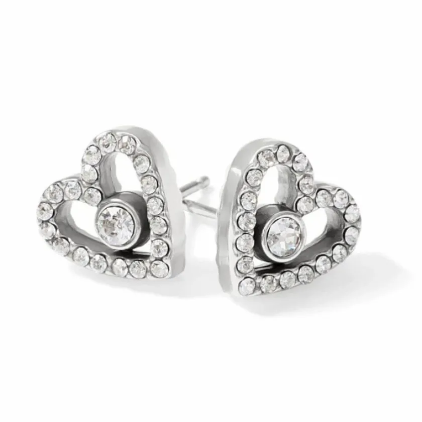 Brighton Illumina Love Post Earrings Silver Best