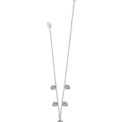 Brighton Illumina Petite Heart Collar Necklace Silver New