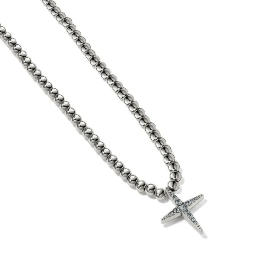 Brighton Illumina Radiance Beaded Necklace Silver Discount